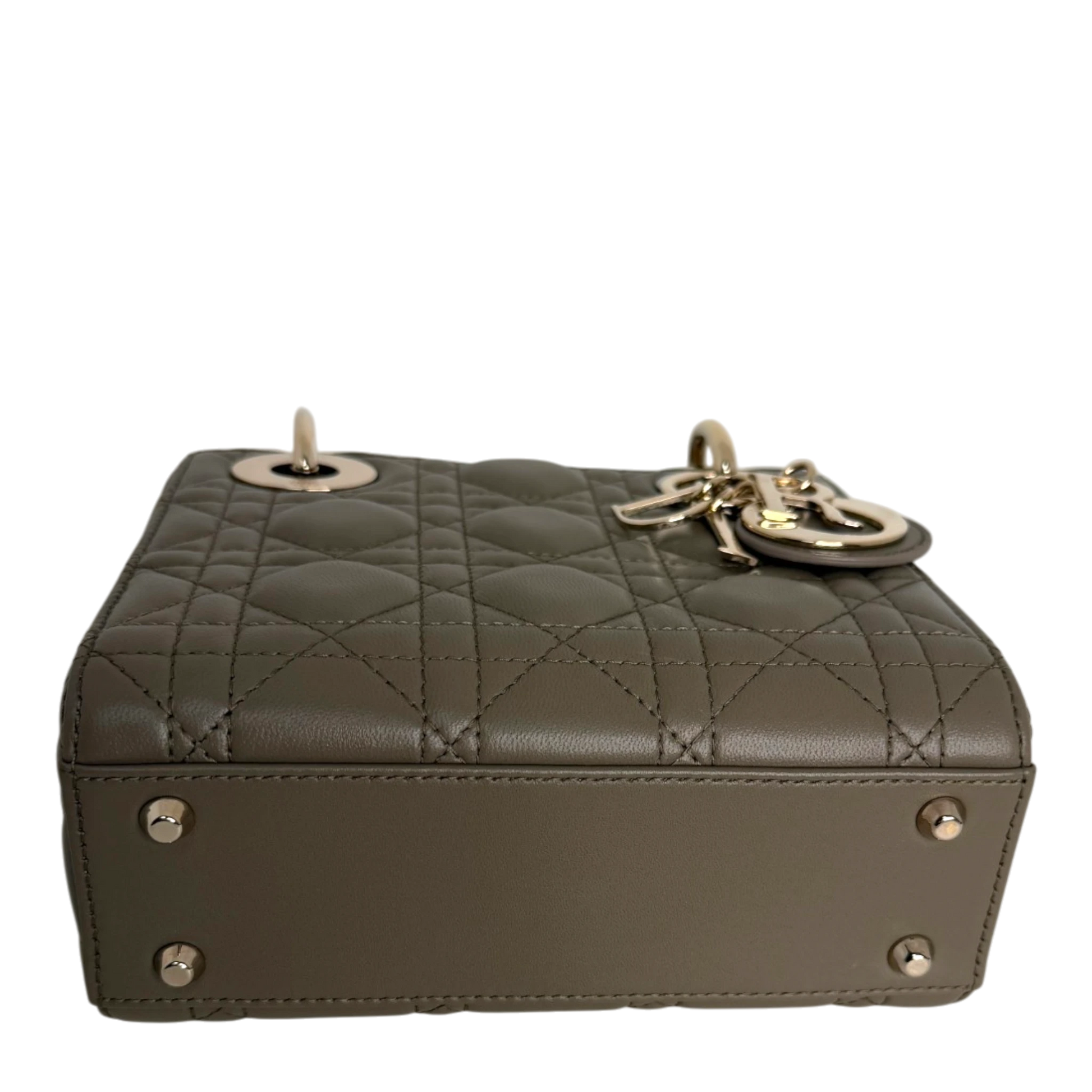 Dior Lady Dior Mini Cannage Lammleder mit Kette Dior