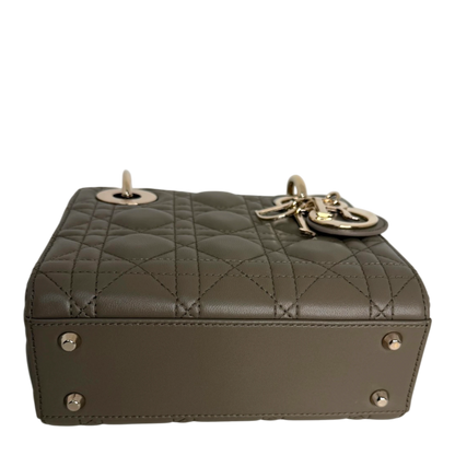 Dior Lady Dior Mini Cannage Lammleder mit Kette Dior