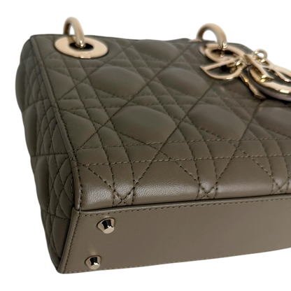 Dior Lady Dior Mini Cannage Lammleder mit Kette Dior