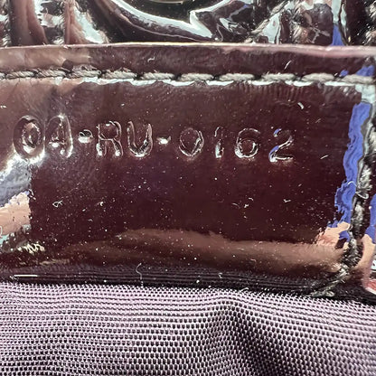 Christian Dior Henkeltasche Soft Lady Dior Shopper Cannage Lackleder schwarz / dunkel lila / sehr gut Dior