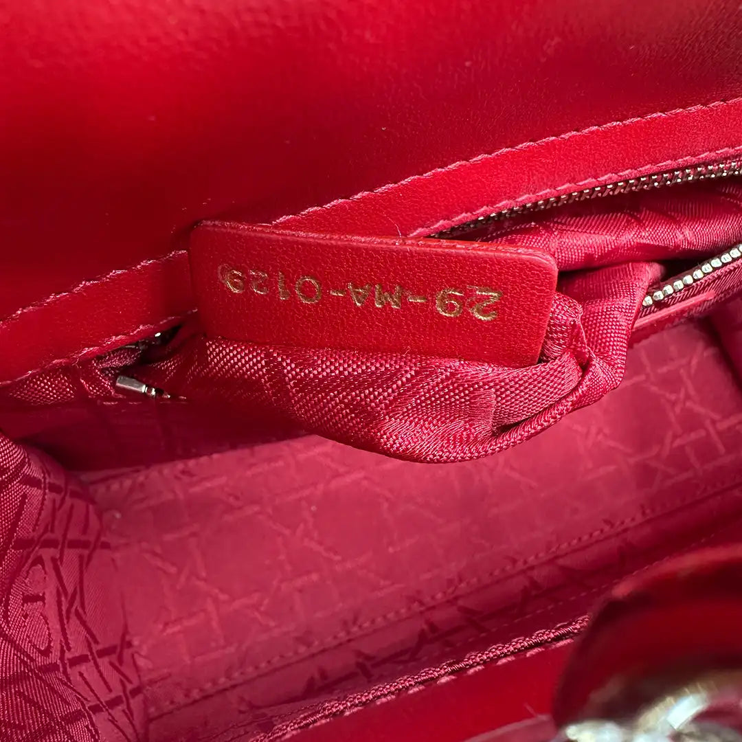 Dior kleine Lady Dior my ABCDior Tasche rot / neuwertig Dior