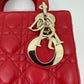 Dior kleine Lady Dior my ABCDior Tasche rot / neuwertig Dior