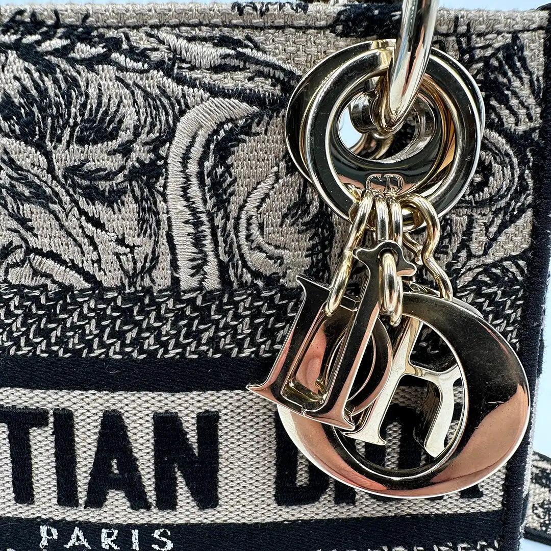 Christian Dior Mini Lady D Lite Tasche beige sehr gut