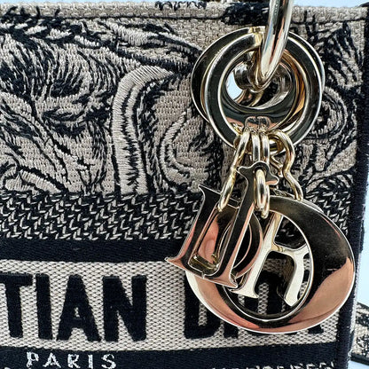 Christian Dior Mini Lady D-Lite Tasche beige / sehr gut Dior
