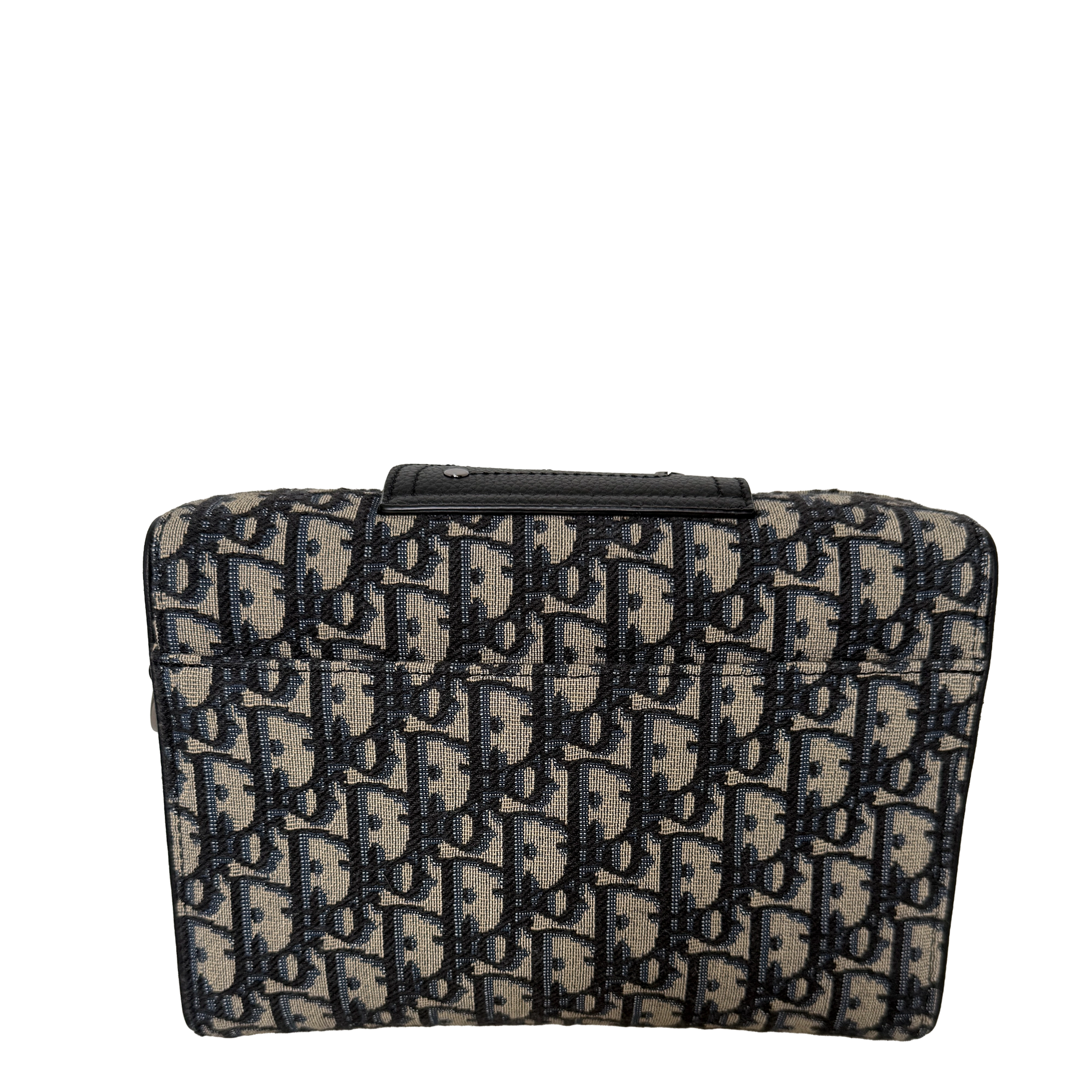 Christian Dior Blue Oblique Canvas Dior Lingot Pouch Fullset / neuwertig Dior
