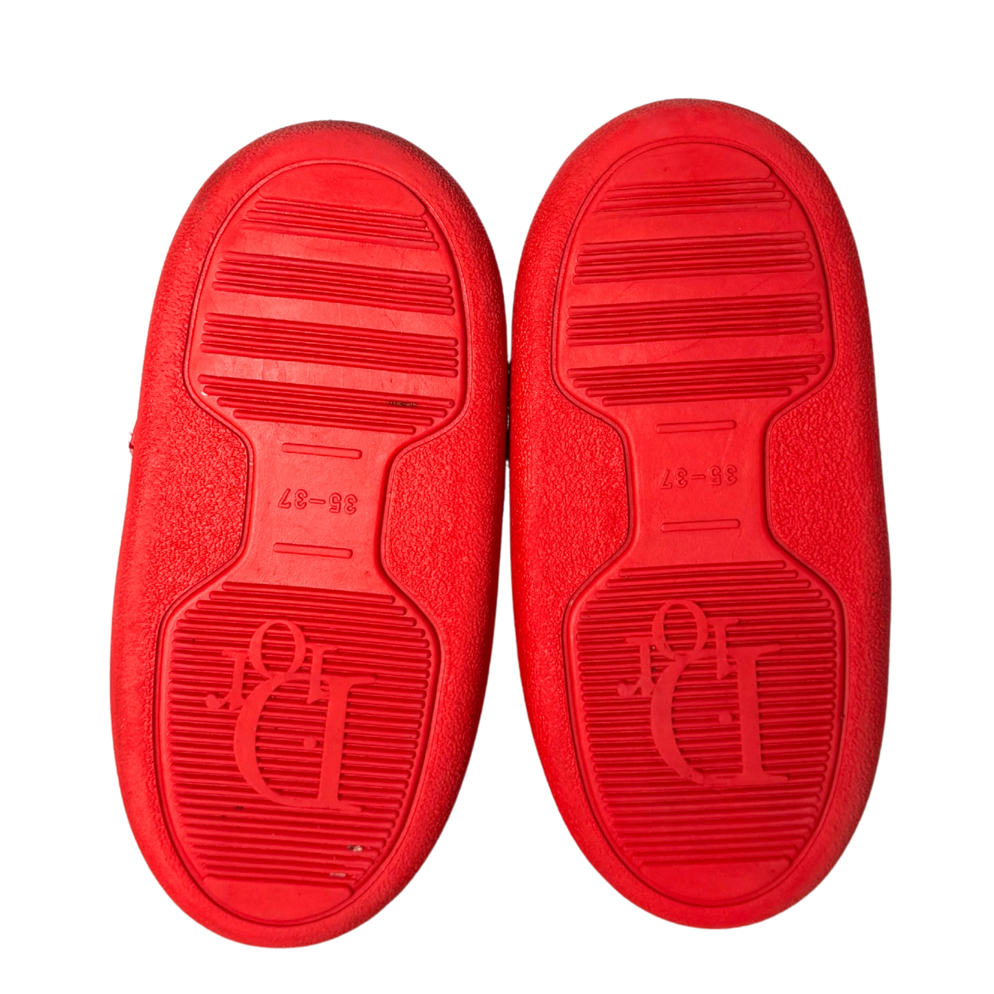 Dior Diorissimo Rasta Moon Boots Größe 35-37 Rot / sehr gut Dior