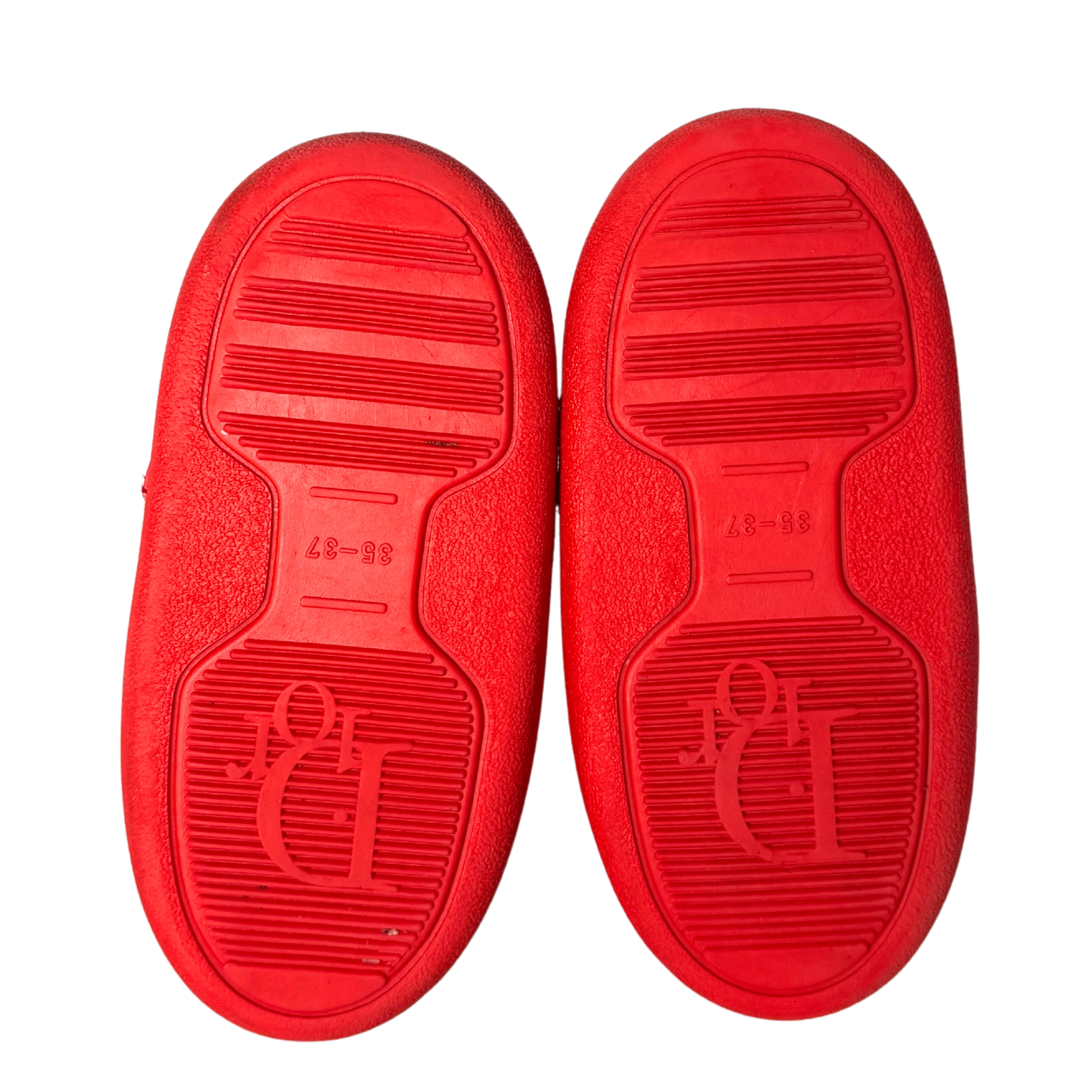 Dior Diorissimo Rasta Moon Boots Größe 35-37 Rot / sehr gut Dior