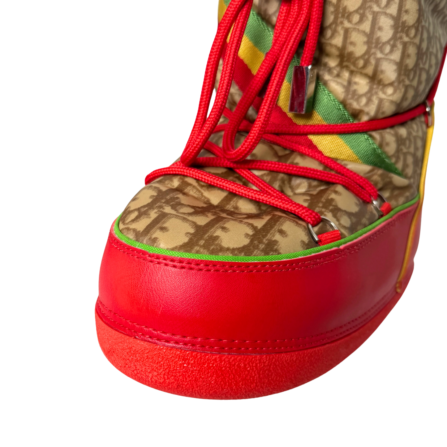 Dior Diorissimo Rasta Moon Boots Größe 35-37 Rot / sehr gut Dior