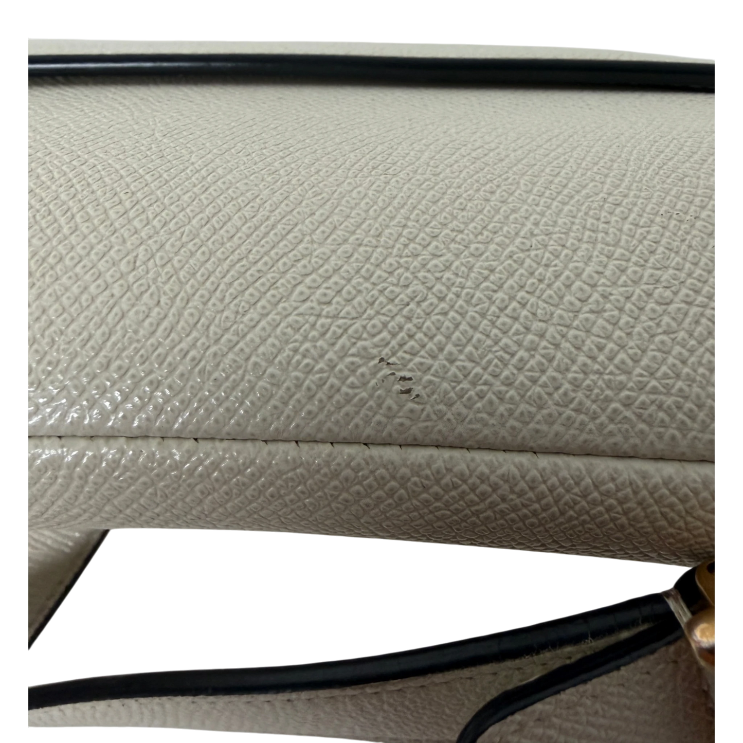 Dior Saddle Bag Medium cremeweißes Grained Calfskin Dior
