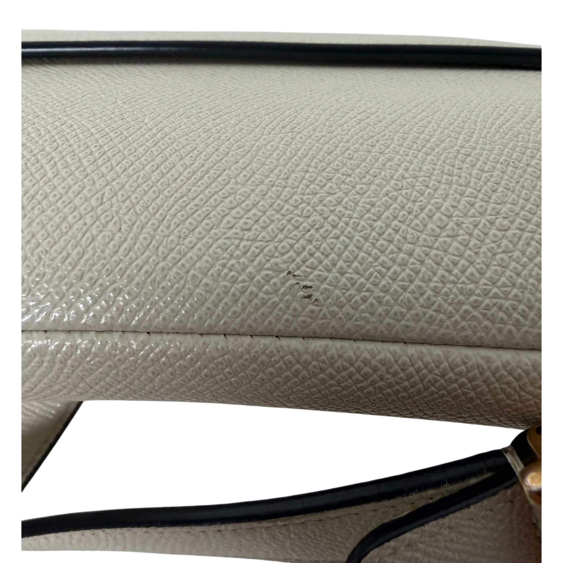 Dior Saddle Bag Medium cremeweißes Grained Calfskin Dior