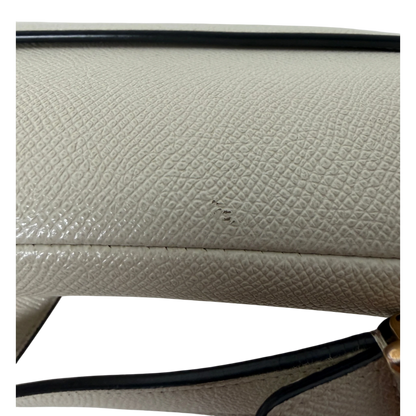 Dior Saddle Bag Medium cremeweißes Grained Calfskin Dior