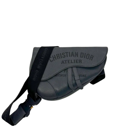 Dior Christian Dior Saddle Bag Atelier Signature grau / gut Dior