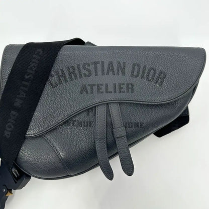 Dior Christian Dior Saddle Bag Atelier Signature grau / gut Dior