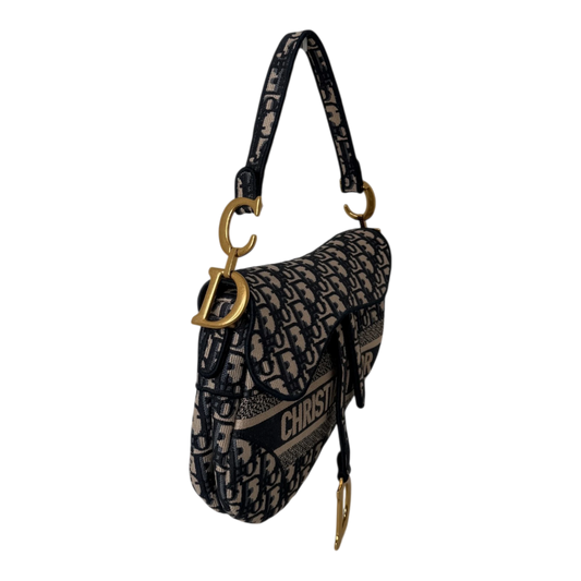 Dior Saddle Bag Dior Oblique mittelgroß / neuwertig Dior