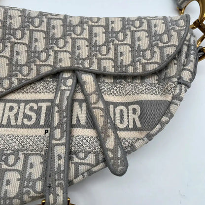 Christian Dior Saddle Bag Oblique Jacquard Medium inkl. Schulterriemen Fullset / sehr gut Dior