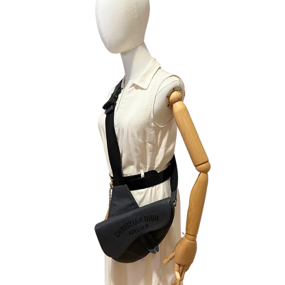 Dior Christian Dior Saddle Bag Atelier Signature grau / gut Dior