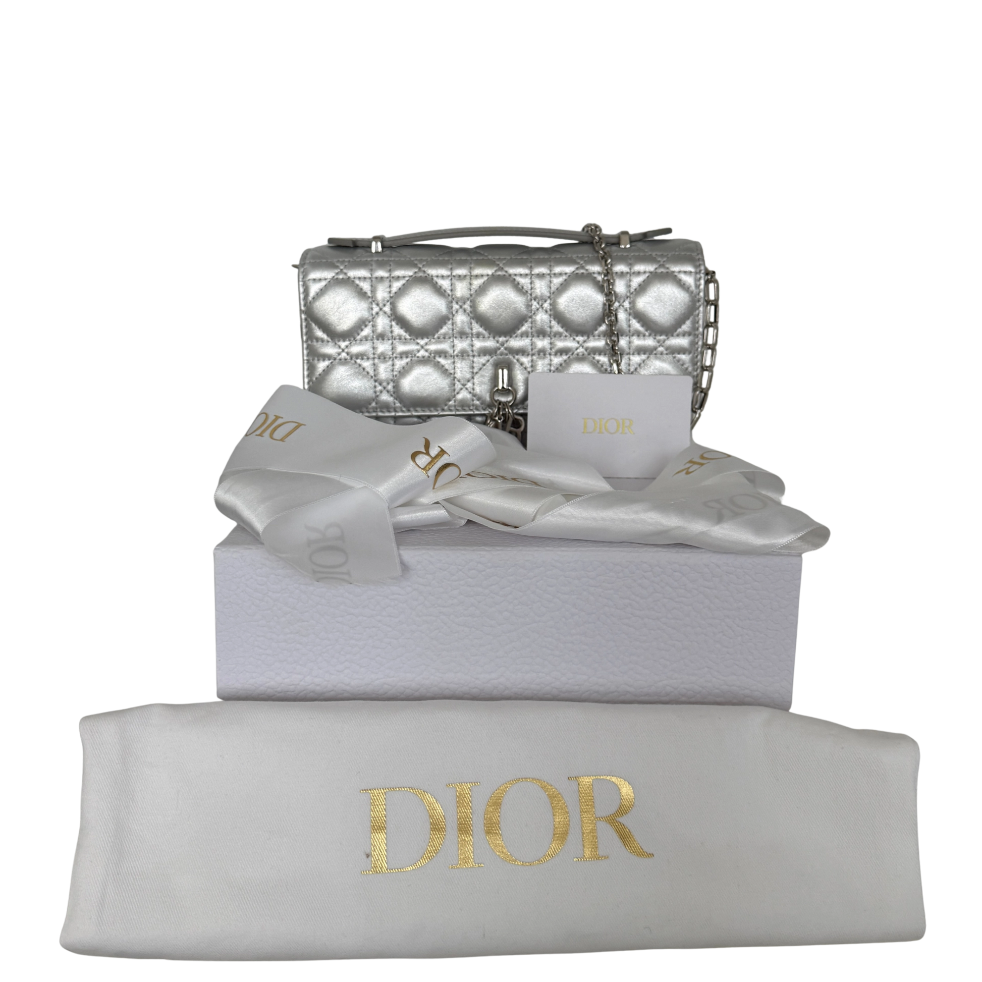 Dior My Dior Daily Pouch mit Kette Silber / sehr gut Dior