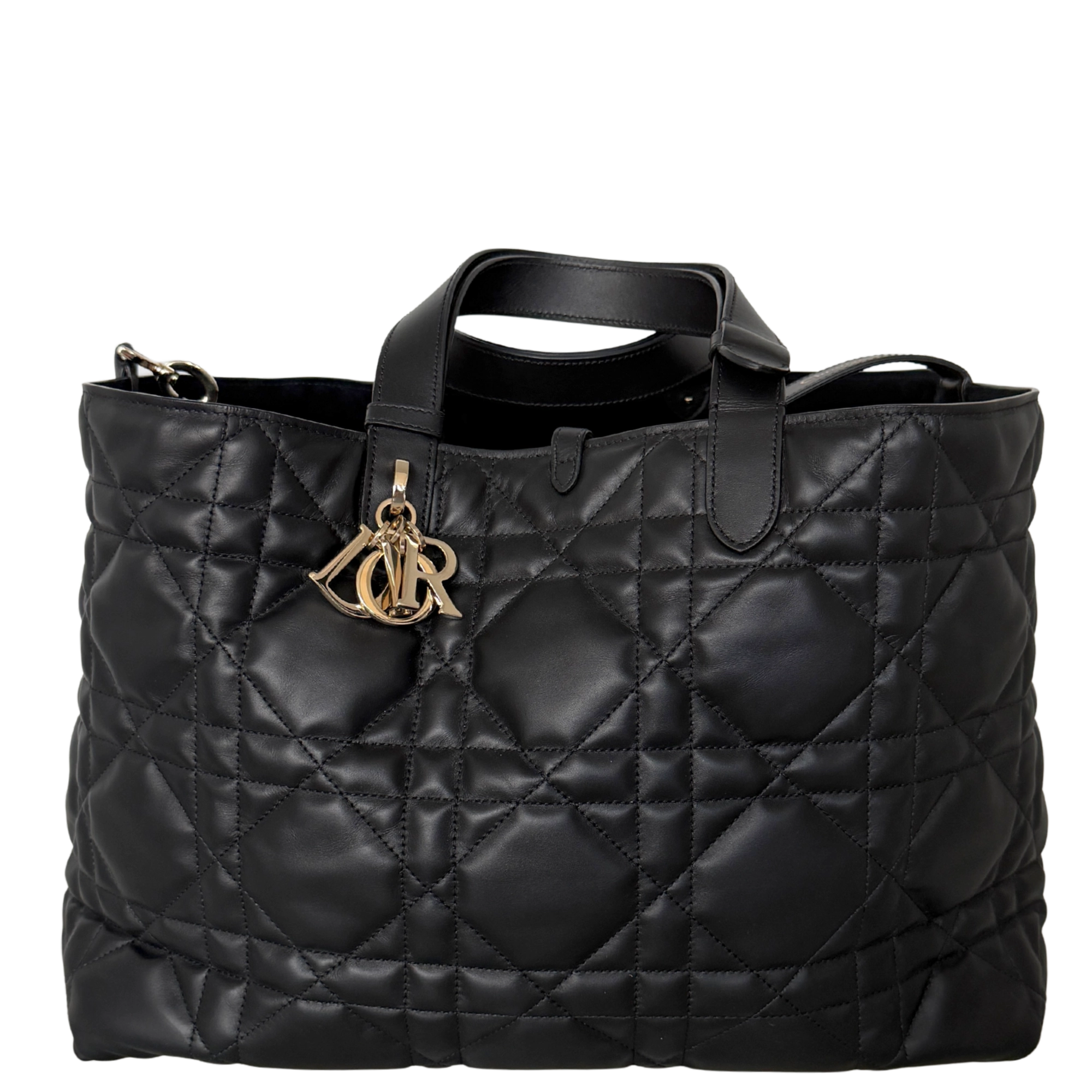 Dior Toujours Tasche schwarz groß Leder Fullset / neuwertig Dior