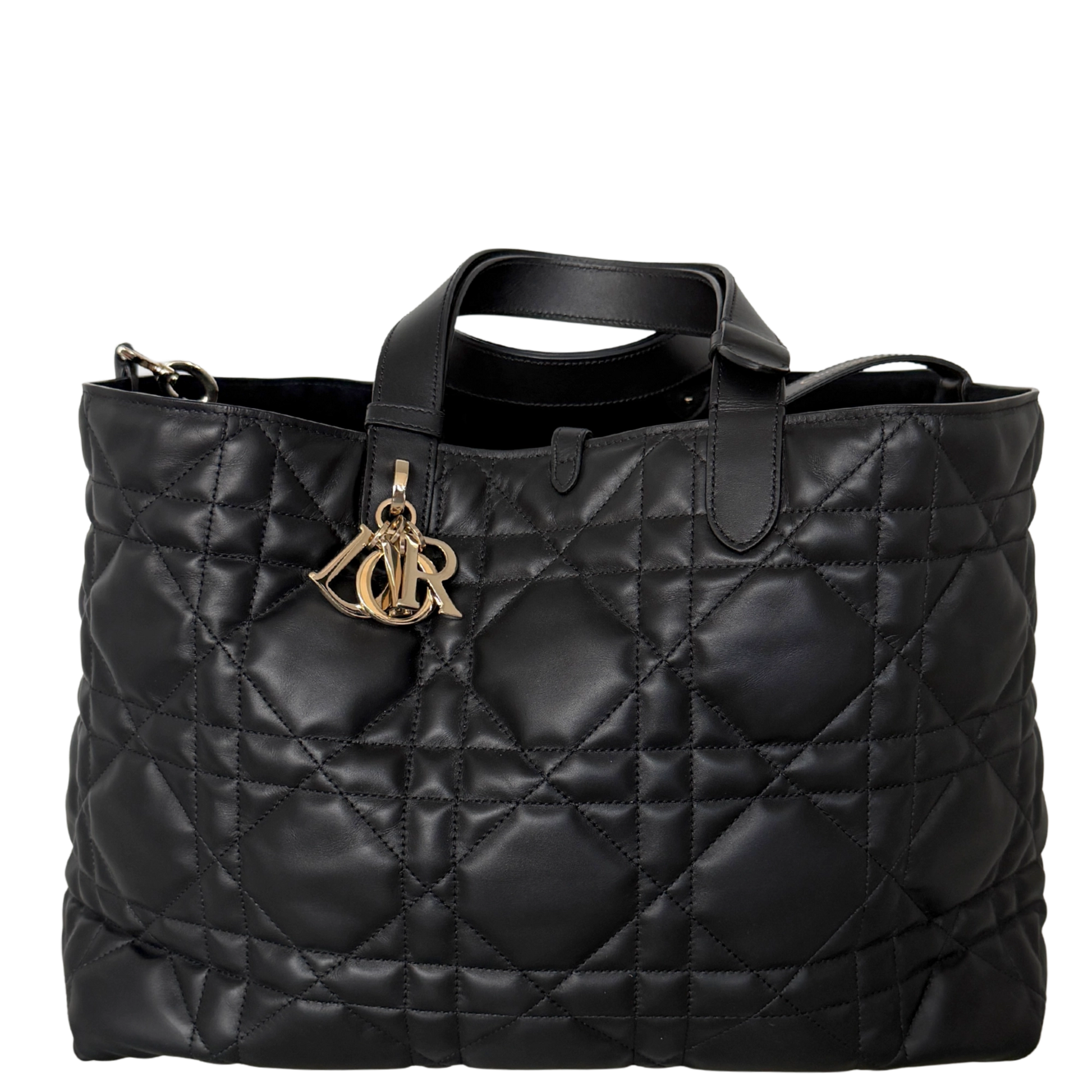 Dior Toujours Tasche schwarz groß Leder Fullset / neuwertig Dior