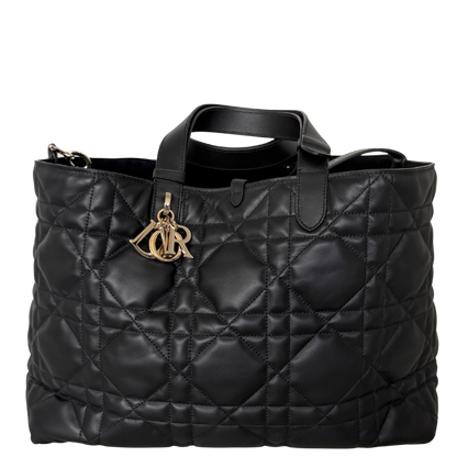 Dior Toujours Tasche schwarz groß Leder Fullset / neuwertig Dior