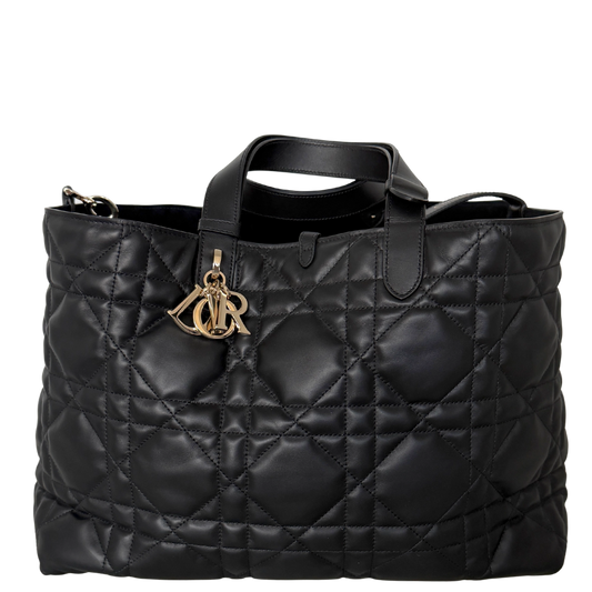 Dior Toujours Tasche schwarz groß Leder Fullset / neuwertig Dior