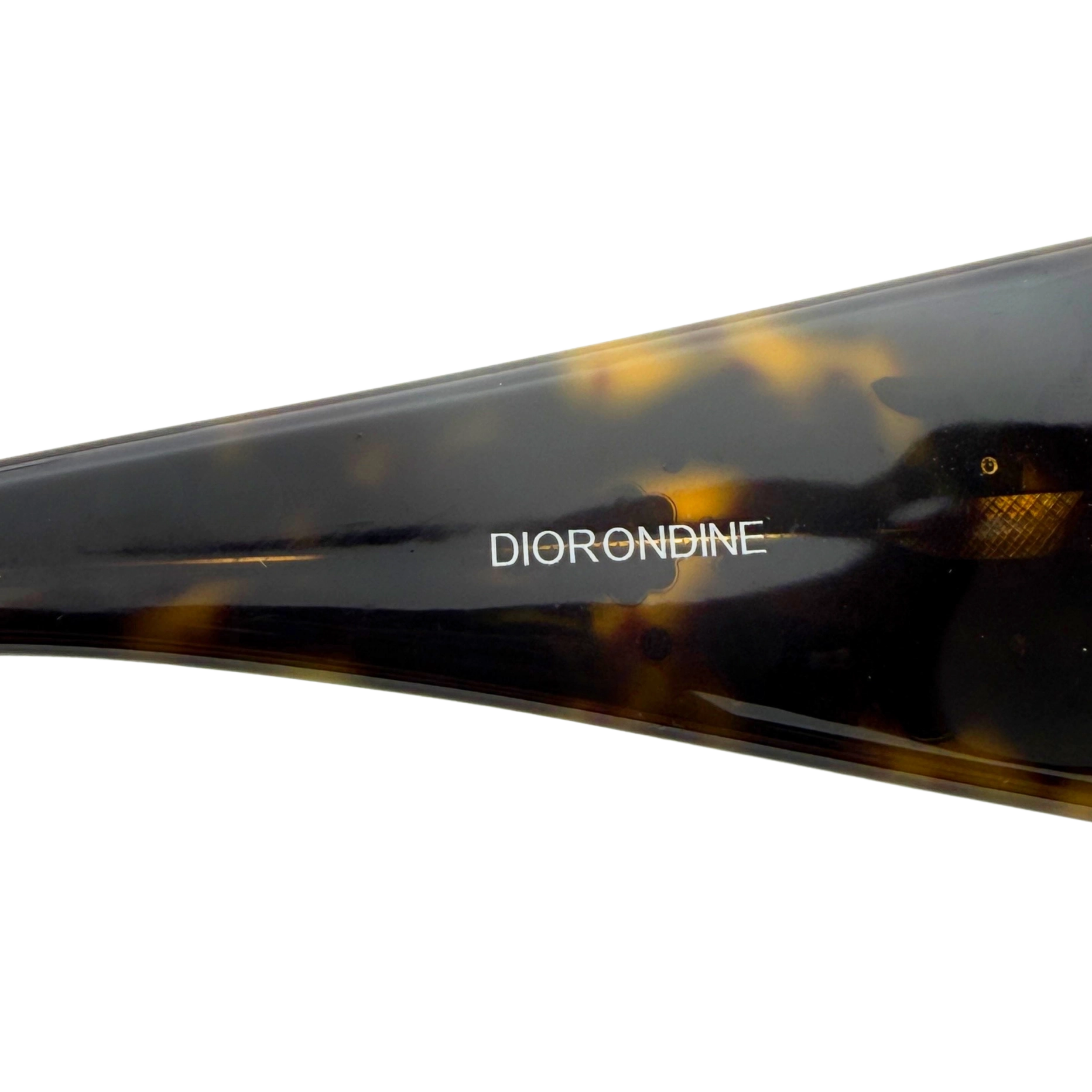 Dior 605JS Sonnenbrille mit Strasssteine Braun / neuwertig Dior