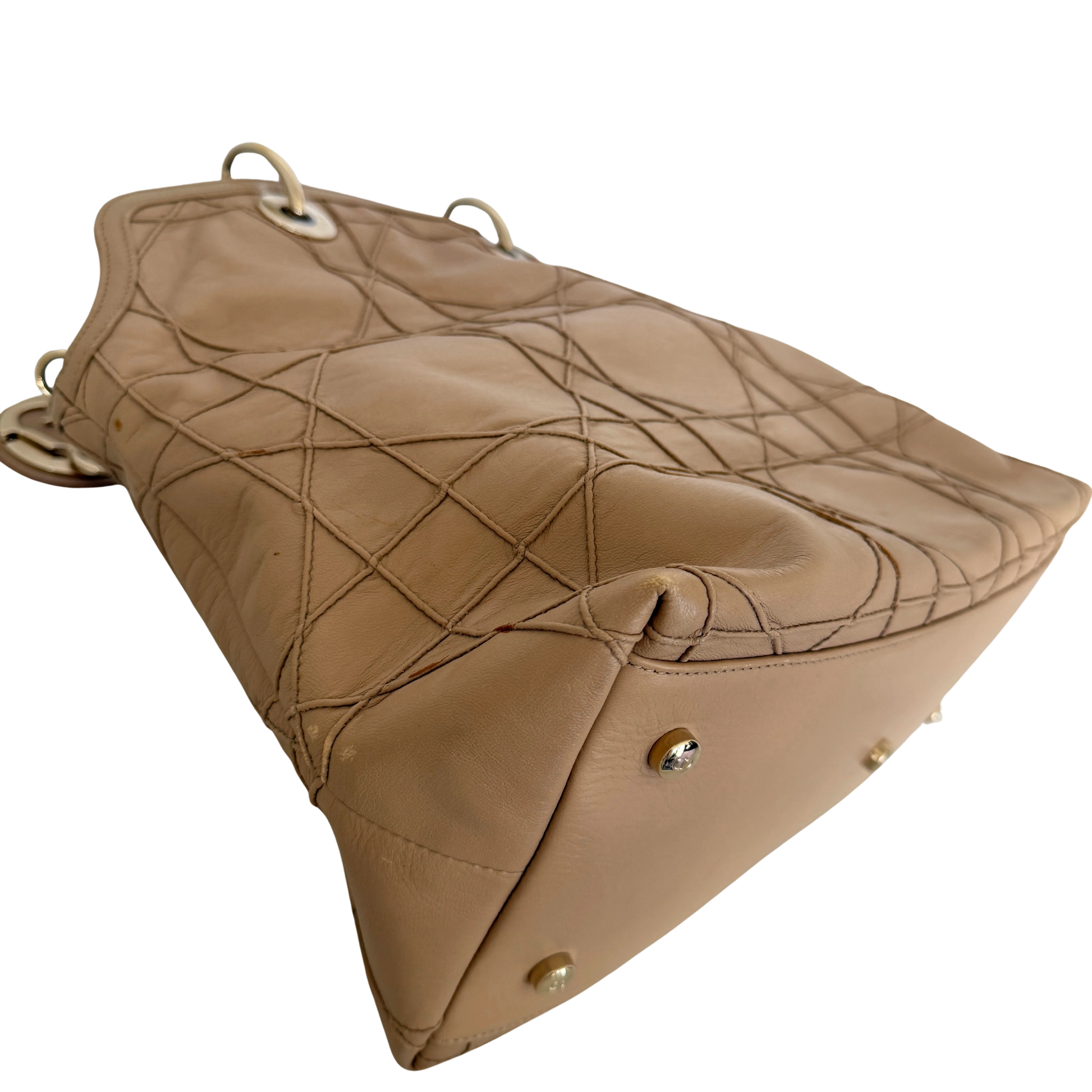 Dior Cannage Granville Tote Bag Beige / akzeptabel Dior