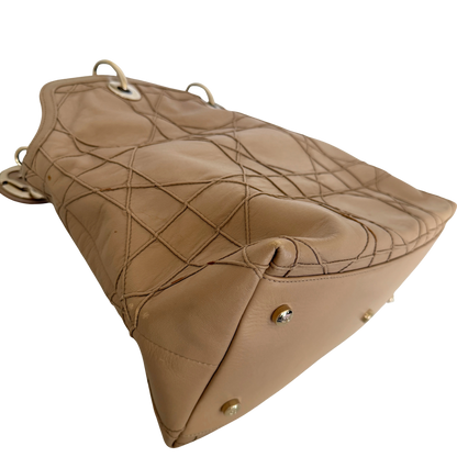 Dior Cannage Granville Tote Bag Beige / akzeptabel Dior