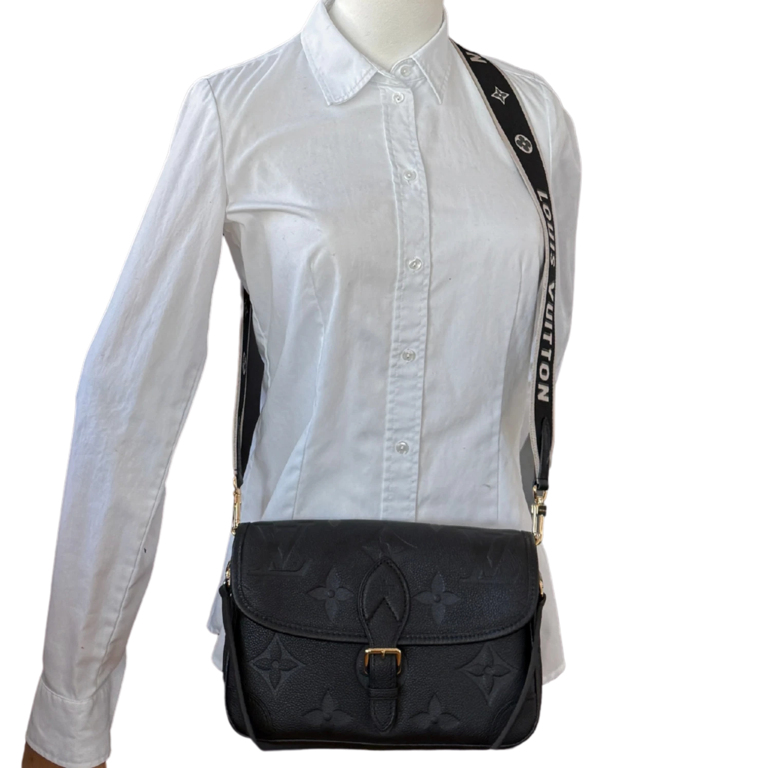 Louis Vuitton Diane Monogram Empreinte Leder Handtasche M46386 Schwarz Fullset / neuwertig Louis Vuitton