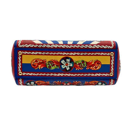 Dolce & Gabbana  Dauphine Print Medium Miss Sicily Satchel Multicolor Dolce & Gabbana