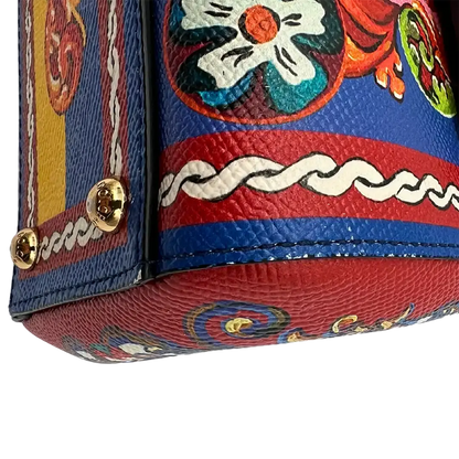 Dolce & Gabbana  Dauphine Print Medium Miss Sicily Satchel Multicolor Dolce & Gabbana