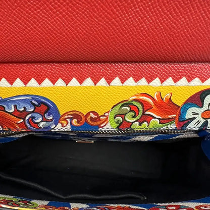 Dolce & Gabbana  Dauphine Print Medium Miss Sicily Satchel Multicolor Dolce & Gabbana