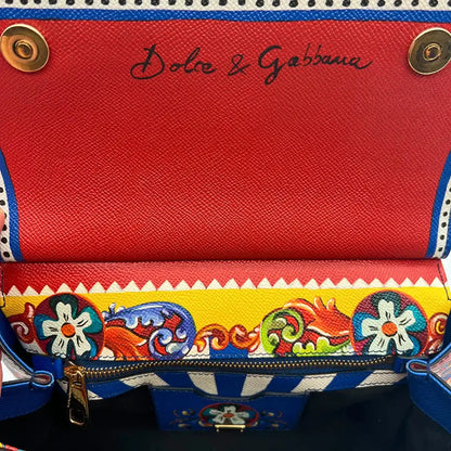Dolce & Gabbana  Dauphine Print Medium Miss Sicily Satchel Multicolor Dolce & Gabbana