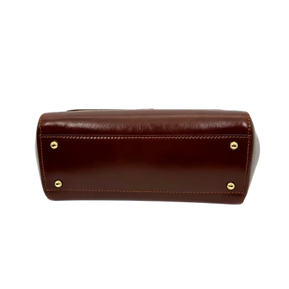 Dolce & Gabbana Sicily Medium Tasche aus Vintage Kalbsleder braun / sehr gut Dolce & Gabbana