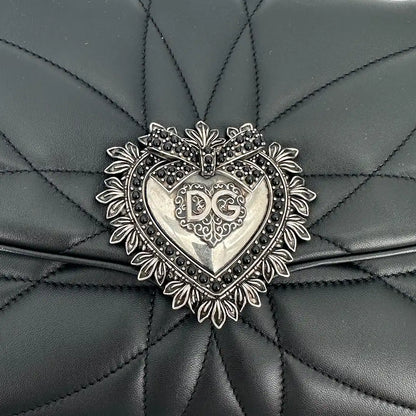 Dolce & Gabbana Devoition Leder Handtasche schwarz Fullset / neuwertig Dolce & Gabbana