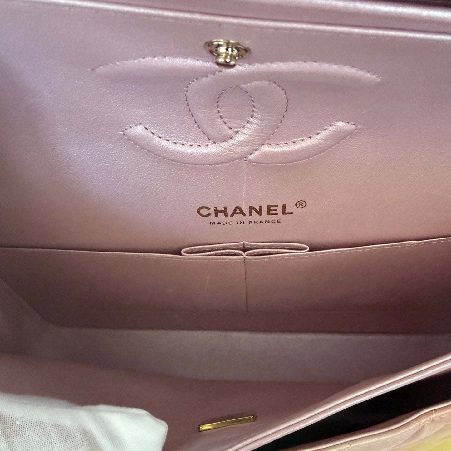 Chanel Timeless Double Flap Medium Tie Dye Ombre Multicolor 2024 Fullset / sehr gut Chanel