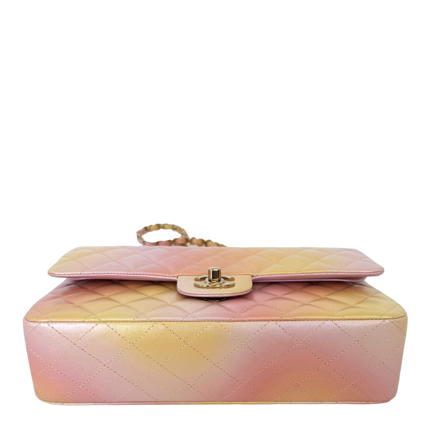 Chanel Timeless Double Flap Medium Tie Dye Ombre Multicolor 2024 Fullset / sehr gut Chanel