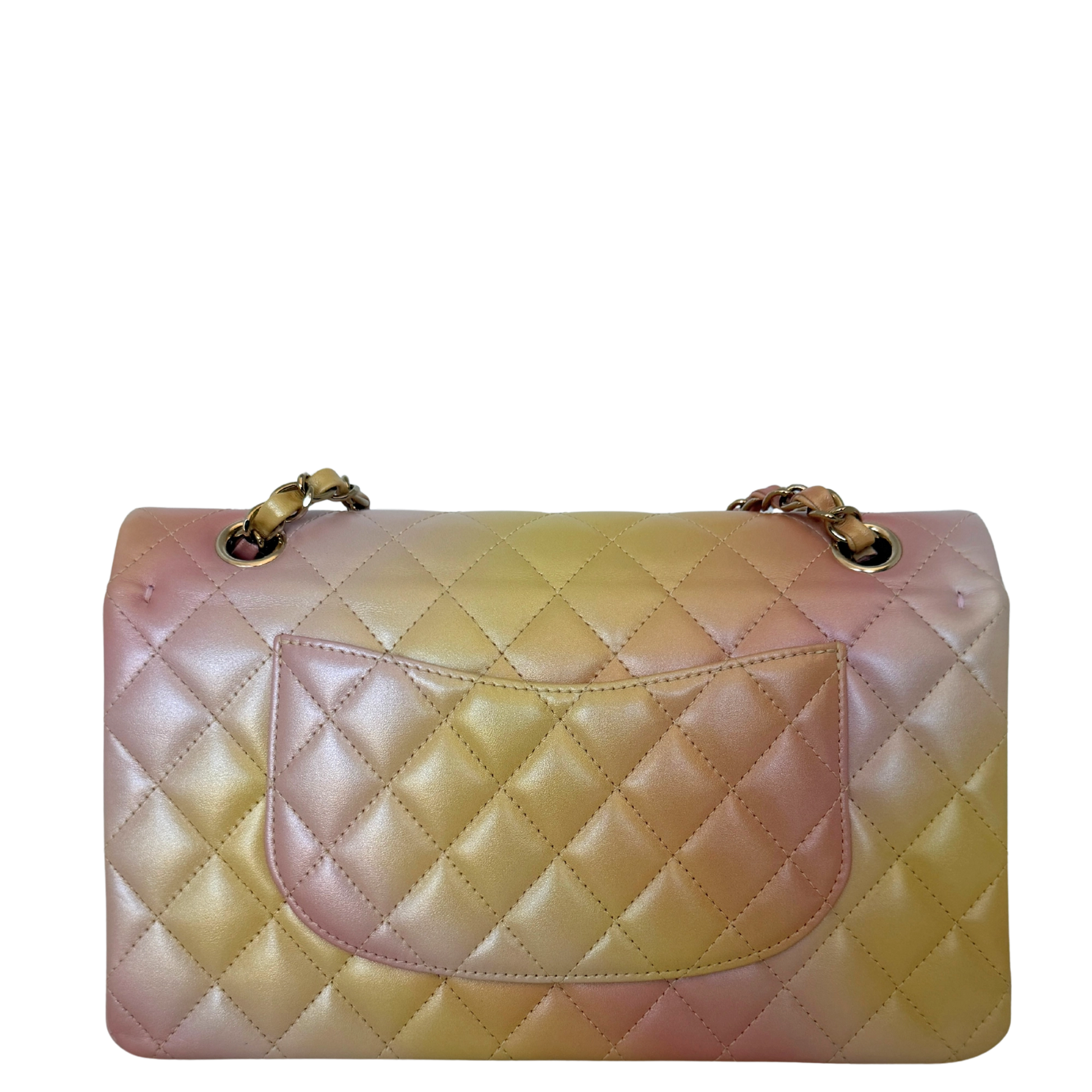 Chanel Timeless Double Flap Medium Tie Dye Ombre Multicolor 2024 Fullset / sehr gut Chanel