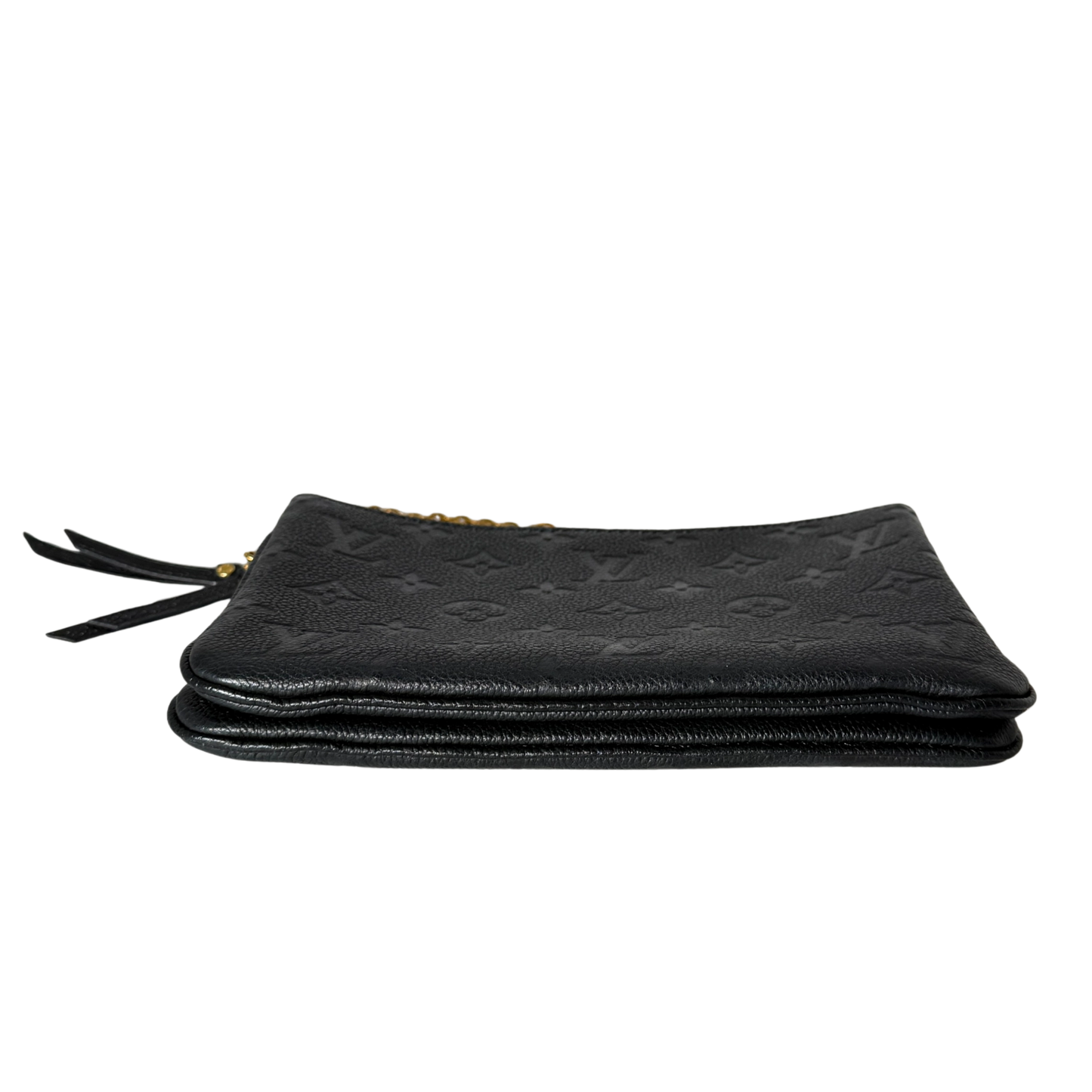 Louis Vuitton Pochette Double Zip Monogram Empreinte Schwarz Fullset / sehr gut Louis Vuitton