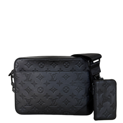 Louis Vuitton Duo Messenger Bag Schwarz Fullset M69827 / sehr gut Louis Vuitton