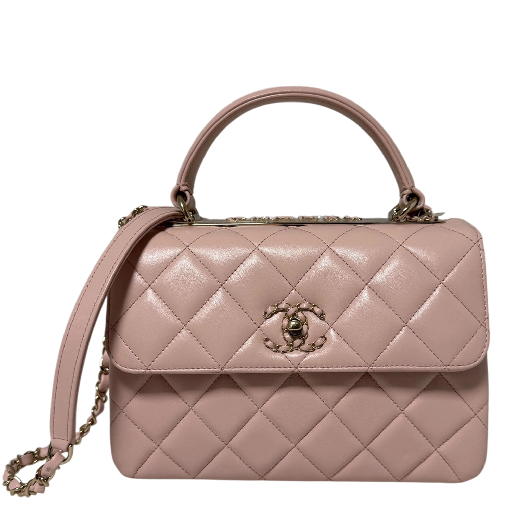 Chanel Trendy Chain CC Flap Dual Handle  Light Pink Fullset / neuwertig Chanel