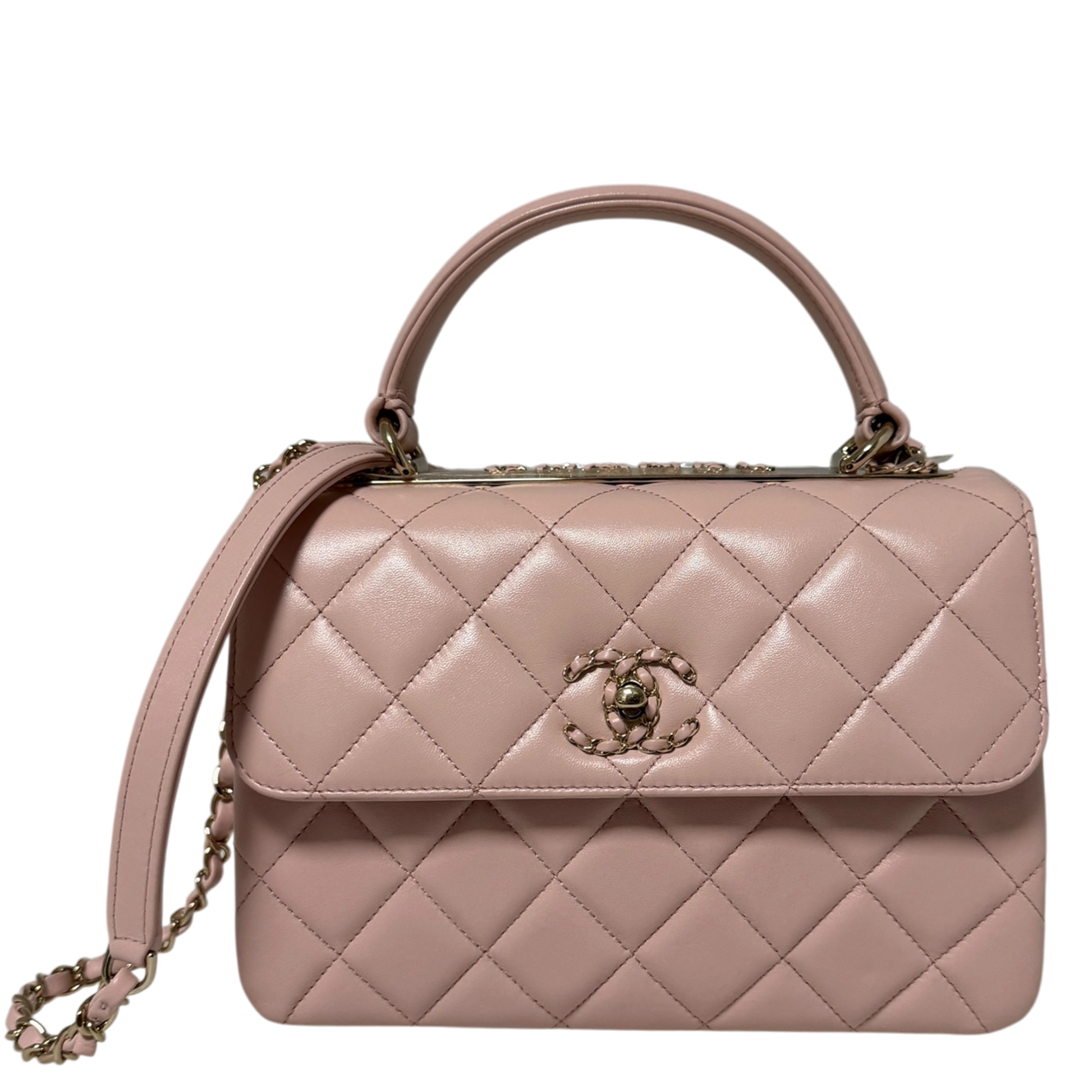 Chanel Trendy Chain CC Flap Dual Handle  Light Pink Fullset / neuwertig Chanel