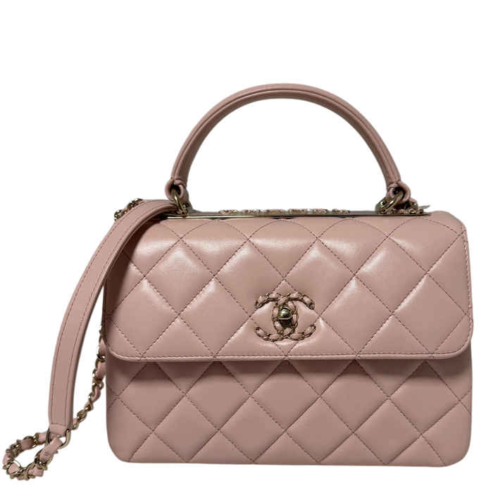 Chanel Trendy Chain CC Flap Dual Handle  Light Pink Fullset / neuwertig Chanel