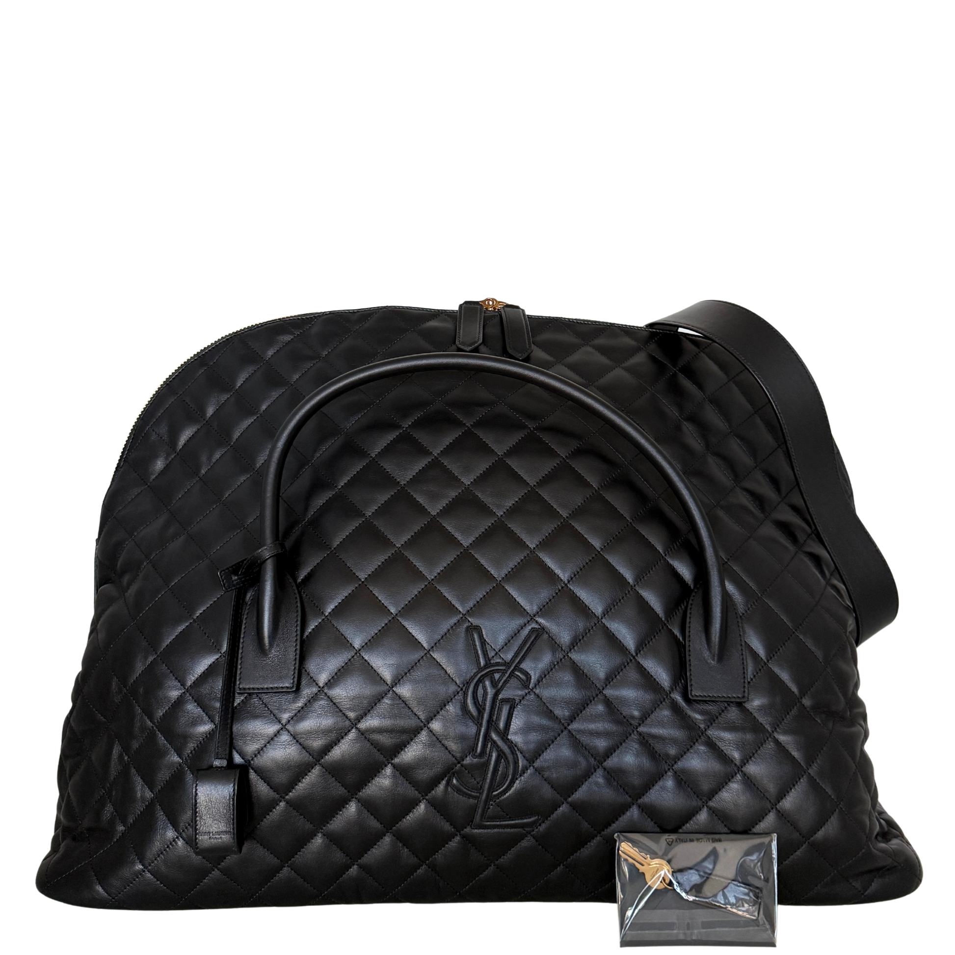 Saint Laurent ES Giant Quilted Duffle Bag Reisetasche Schwarz / neuwertig Saint Laurent