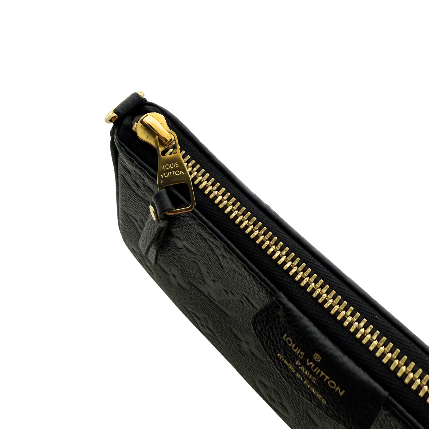 Louis Vuitton Easy Pouch On Strap Monogram Empreinte Schwarz Fullset / sehr gut Louis Vuitton