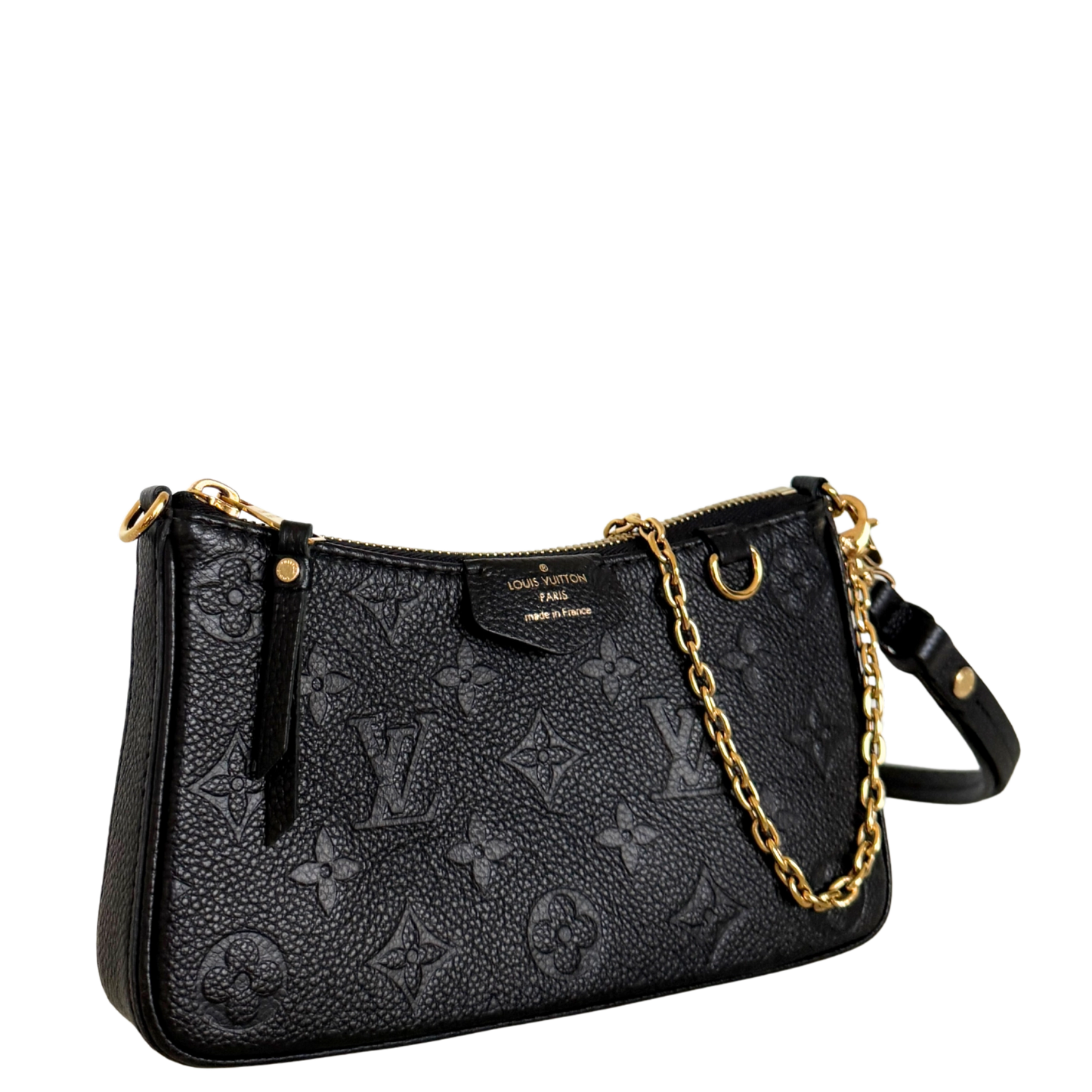 Louis Vuitton Easy Pouch On Strap Monogram Empreinte Schwarz Fullset / sehr gut Louis Vuitton