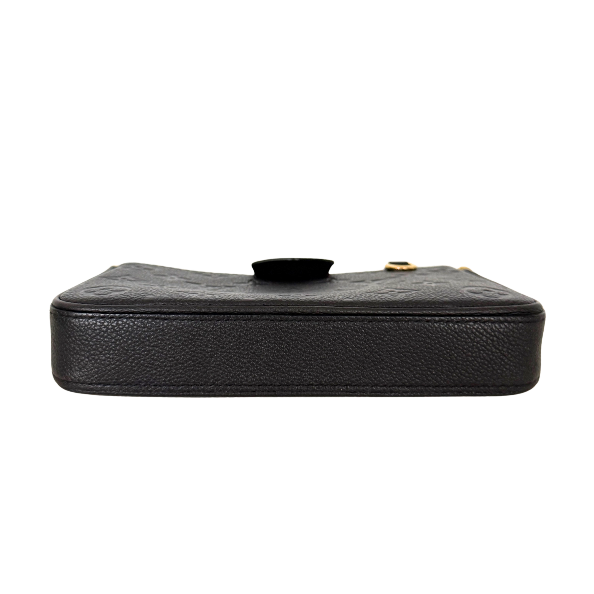 Louis Vuitton Easy Pouch On Strap Monogram Empreinte Schwarz Fullset / sehr gut Louis Vuitton