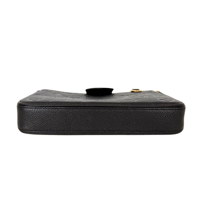 Louis Vuitton Easy Pouch On Strap Monogram Empreinte Schwarz Fullset / sehr gut Louis Vuitton