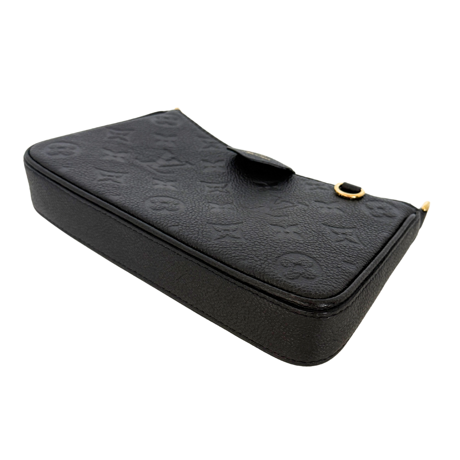 Louis Vuitton Easy Pouch On Strap Monogram Empreinte Schwarz Fullset / sehr gut Louis Vuitton