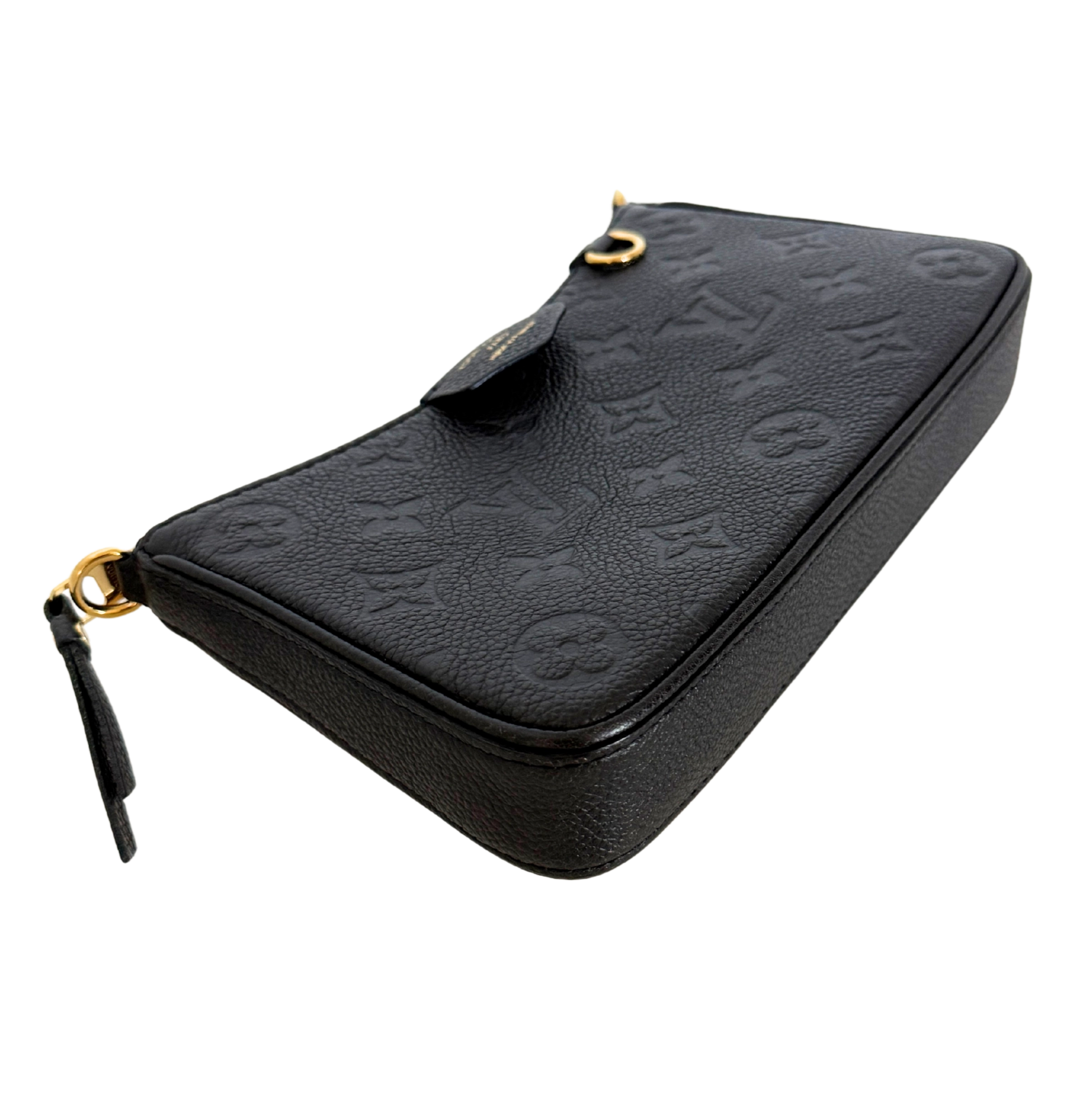 Louis Vuitton Easy Pouch On Strap Monogram Empreinte Schwarz Fullset / sehr gut Louis Vuitton